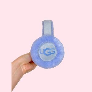brand new! ugg blue fuzzy ear muffs! one size!